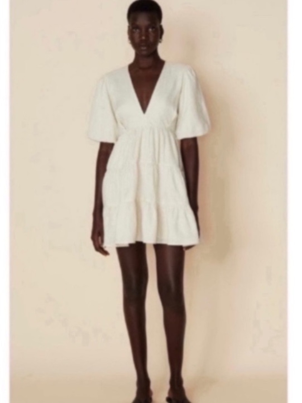 Faithfull the Brand Elmiya Linen Mini Dress